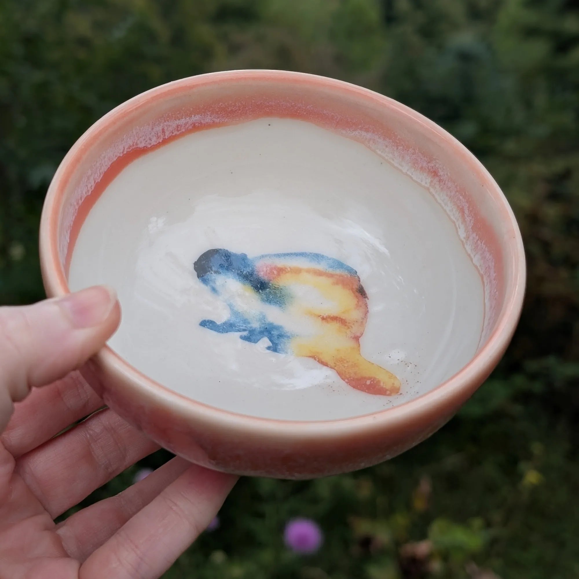 Small Porcelain Bowl - Beaver (Watercolor)