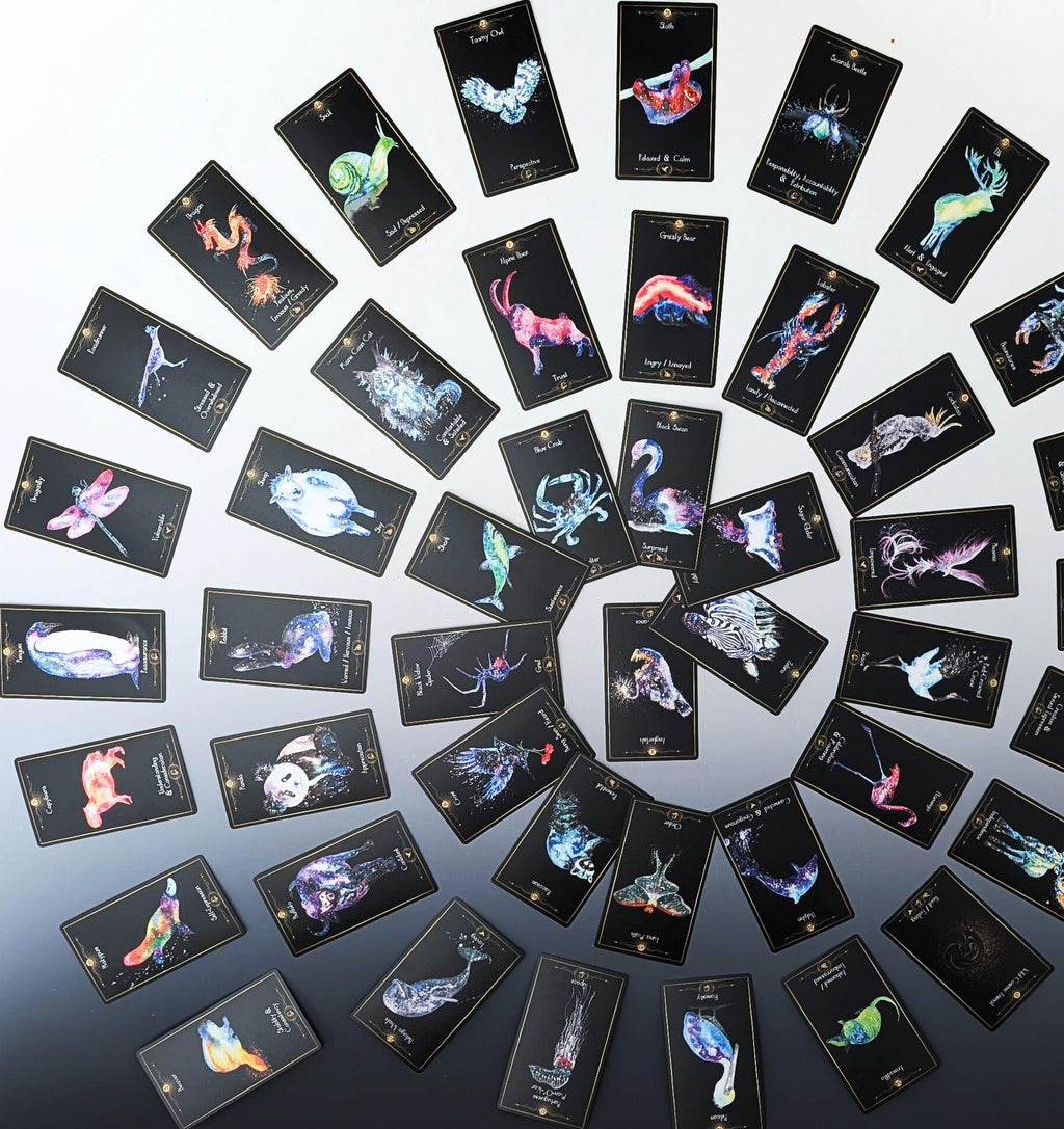 Cosmic Animal Cards & Guidebook - Oracle Deck for Emotional Intelligence