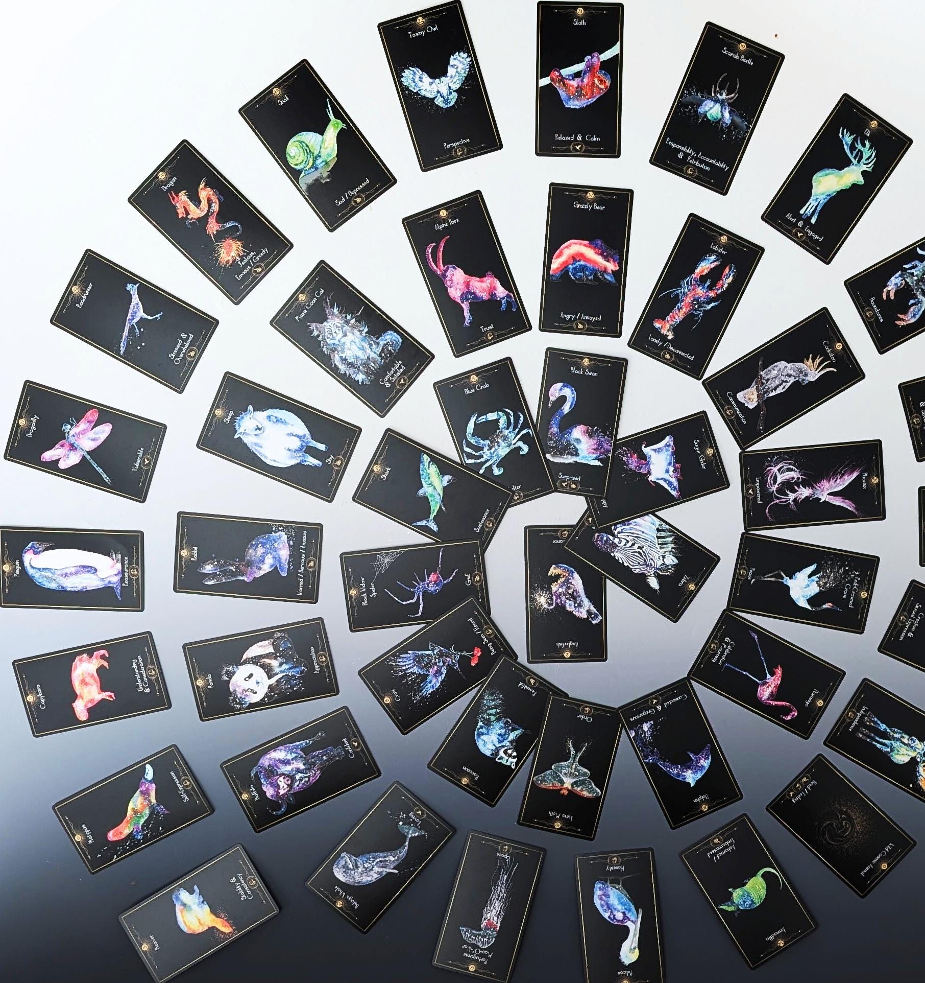 Cosmic Animal Cards & Guidebook - Oracle Deck for Emotional Intelligence