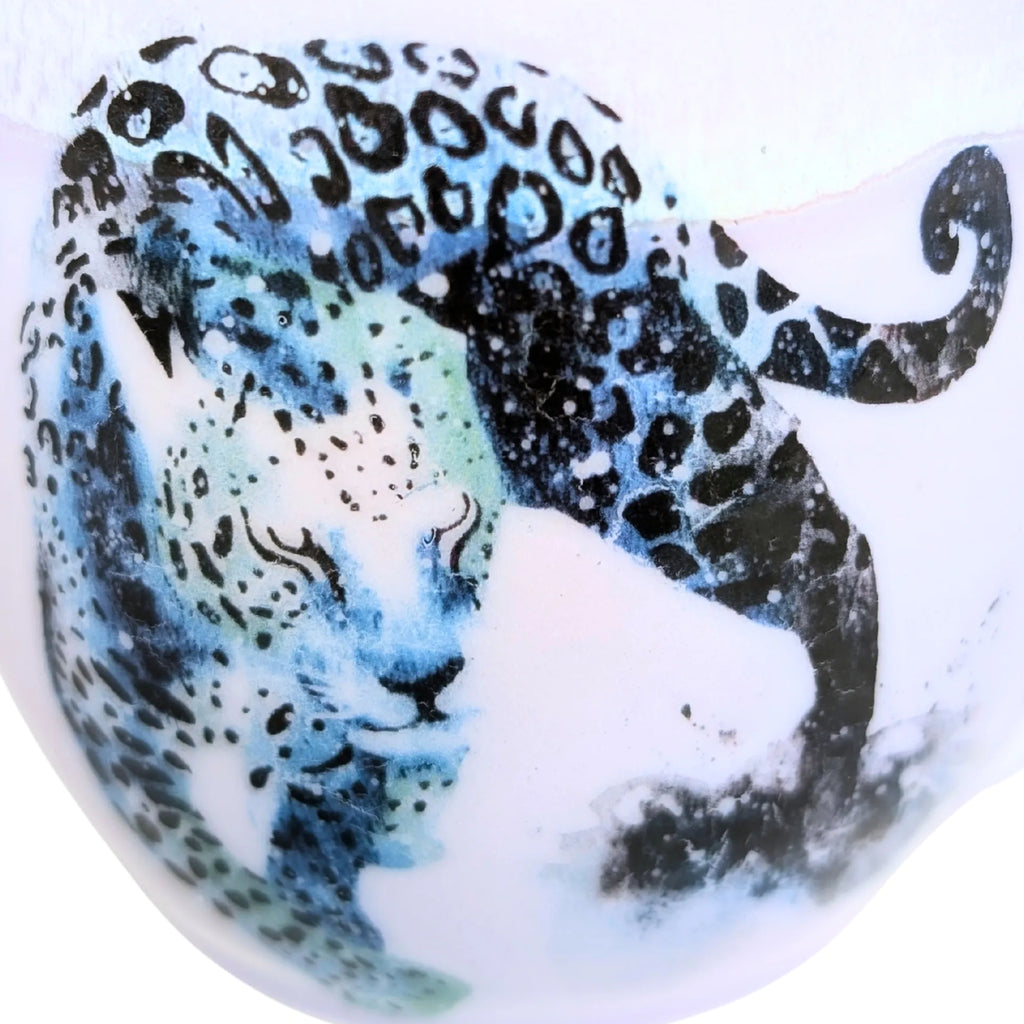 Leopard design on a white background