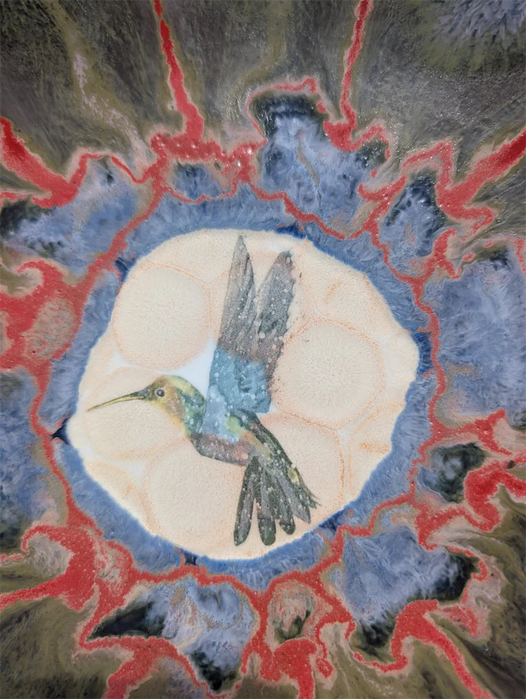 Hummingbird Dinner Plate, 10.5 inch