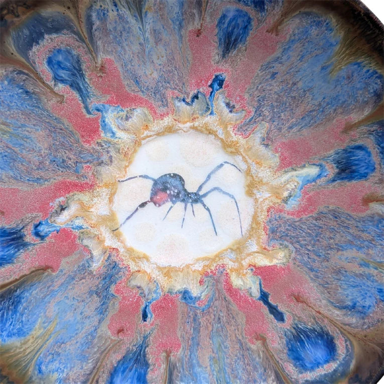 Black Widow Spider, Snack Plate, 6 inch