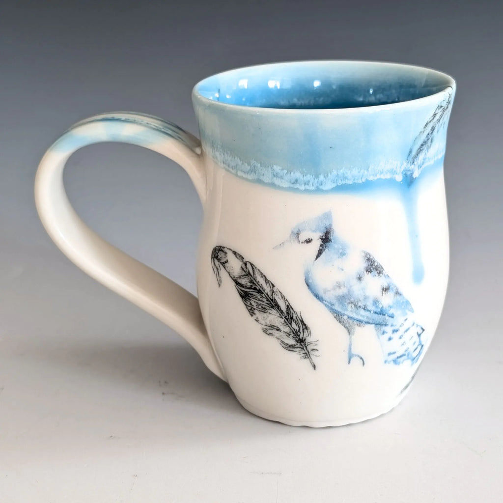 Porcelain Mug - Blue Jay (Watercolor)