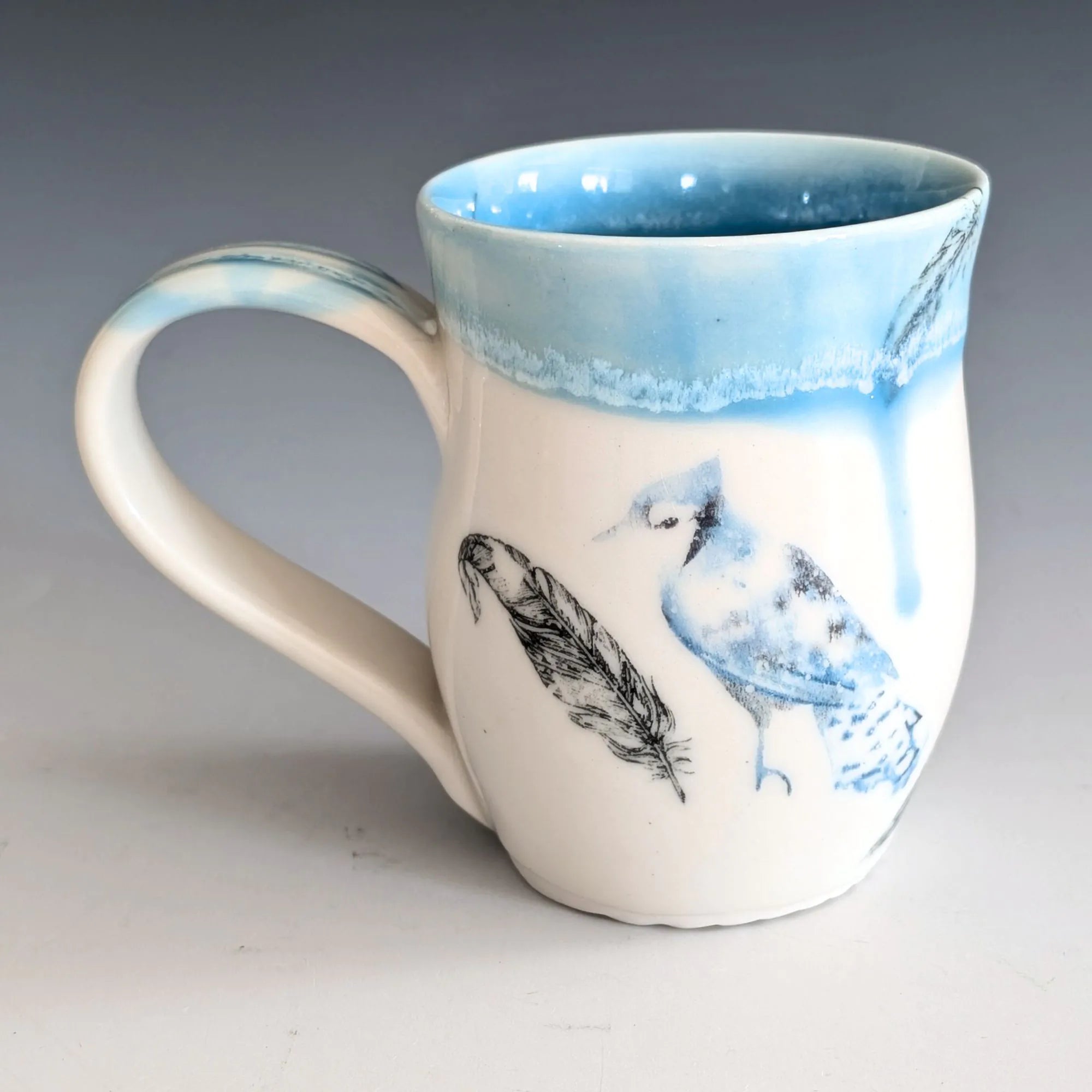 Porcelain Mug - Blue Jay (Watercolor)