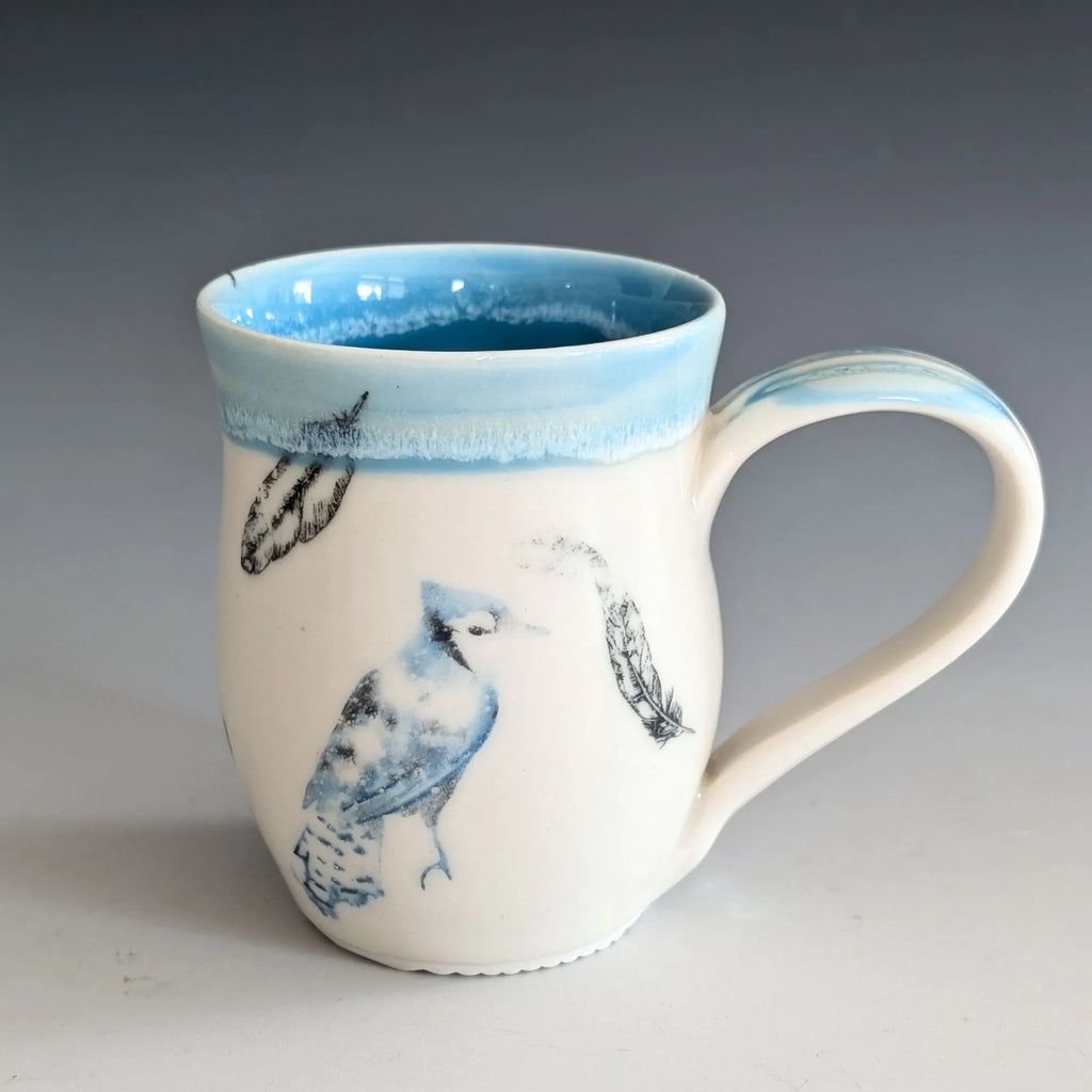 Porcelain Mug - Blue Jay (Watercolor)