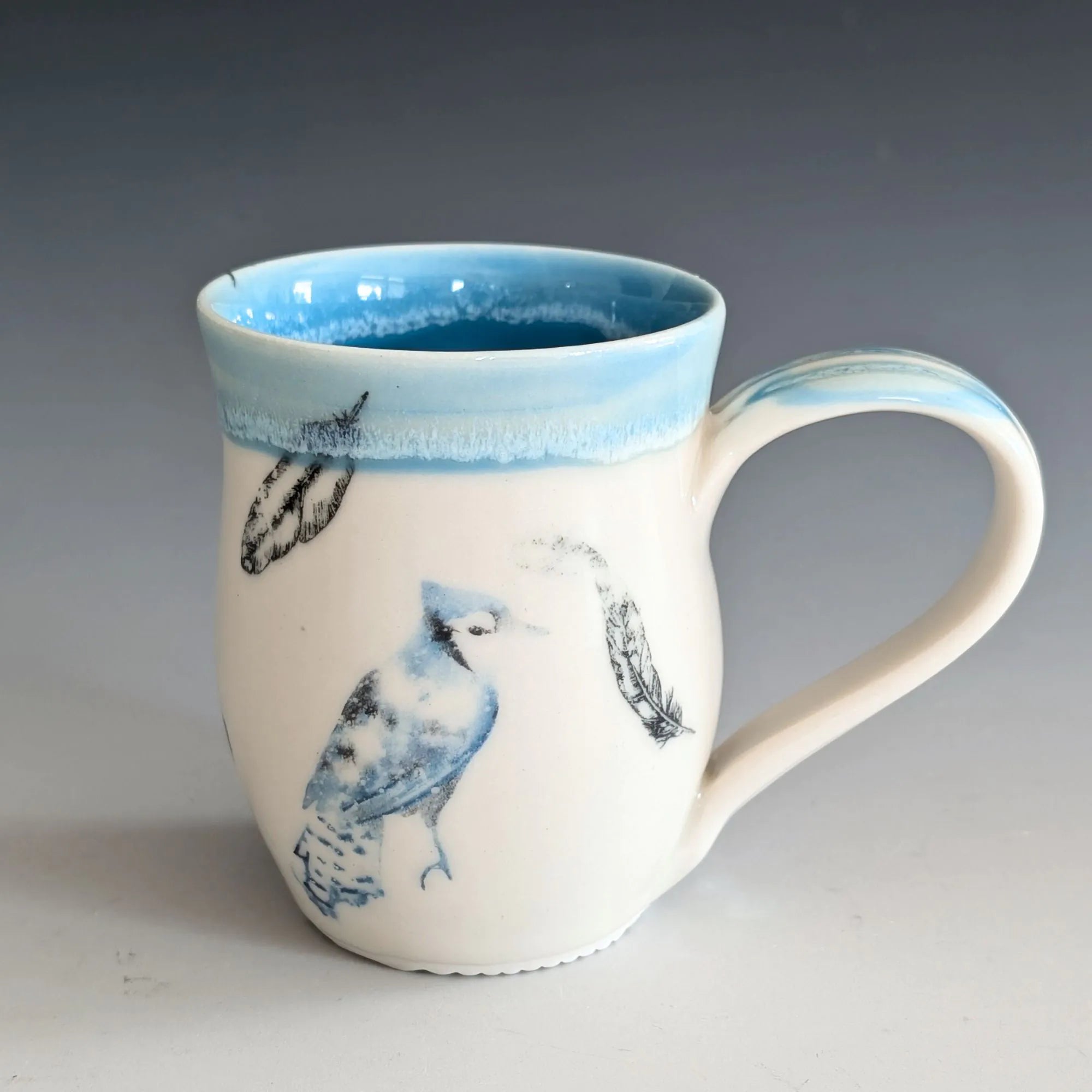 Porcelain Mug - Blue Jay (Watercolor)