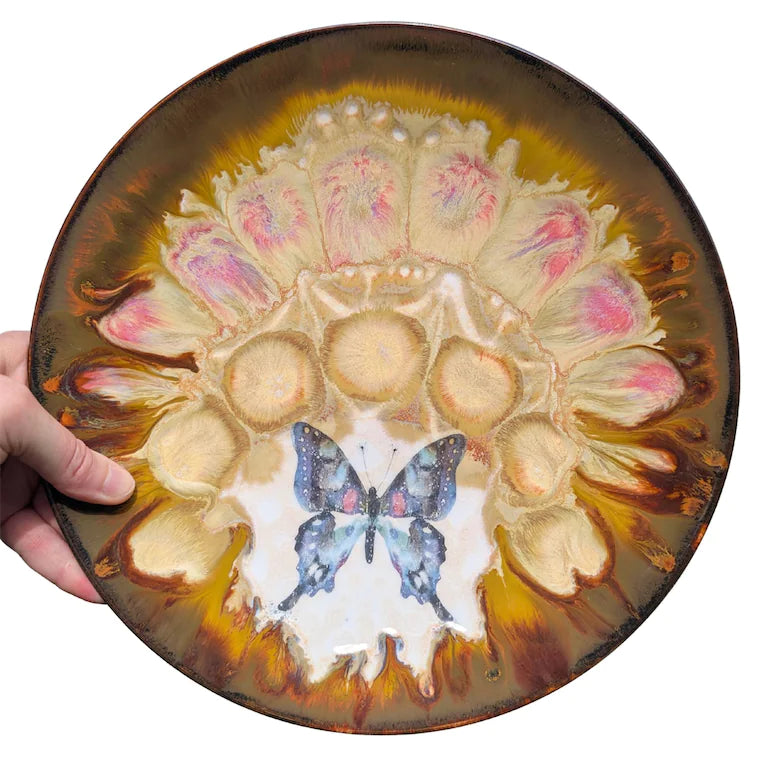 Butterfly Dinner Plate, 10.5 inch