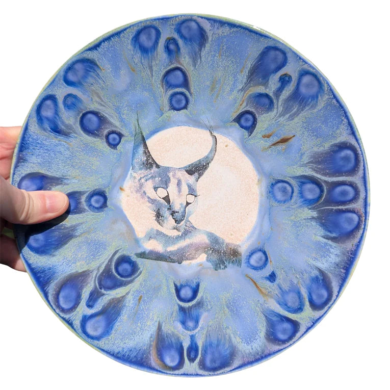 Caracal Cat, Everyday Plate, 8 inch