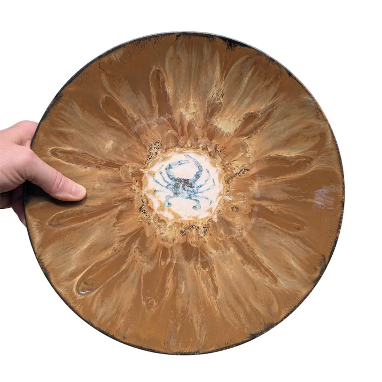 Crab Dinner Plate, 10.5 inch
