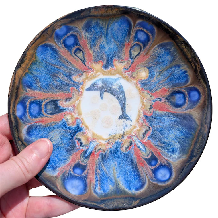 Dolphin, Snack Plate, 6 inch