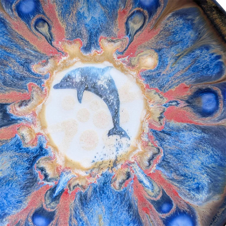 Dolphin, Snack Plate, 6 inch