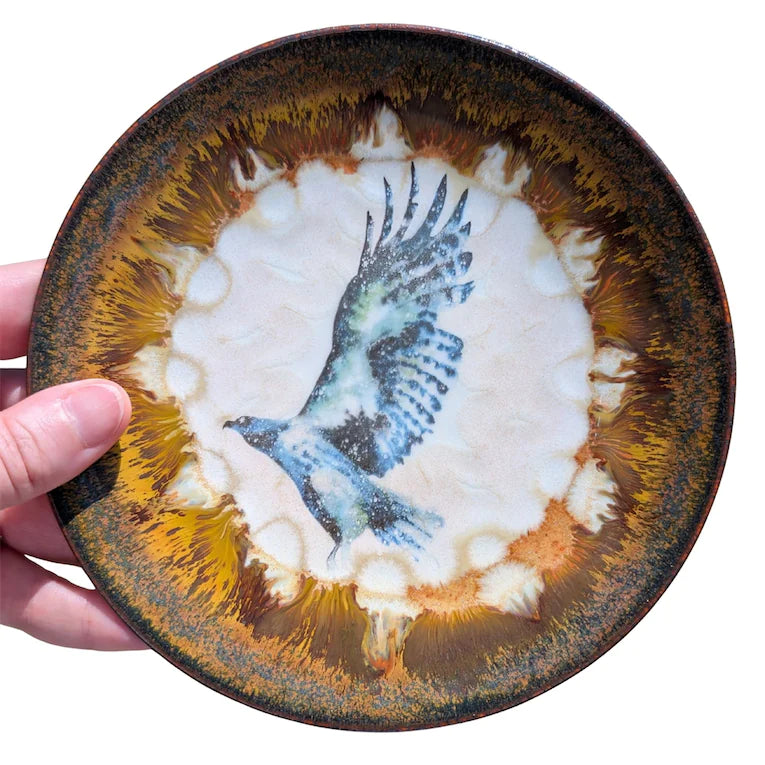 Hawk, Snack Plate, 6 inch