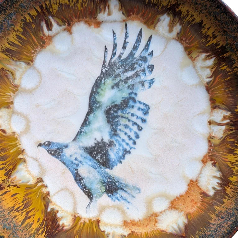 Hawk, Snack Plate, 6 inch