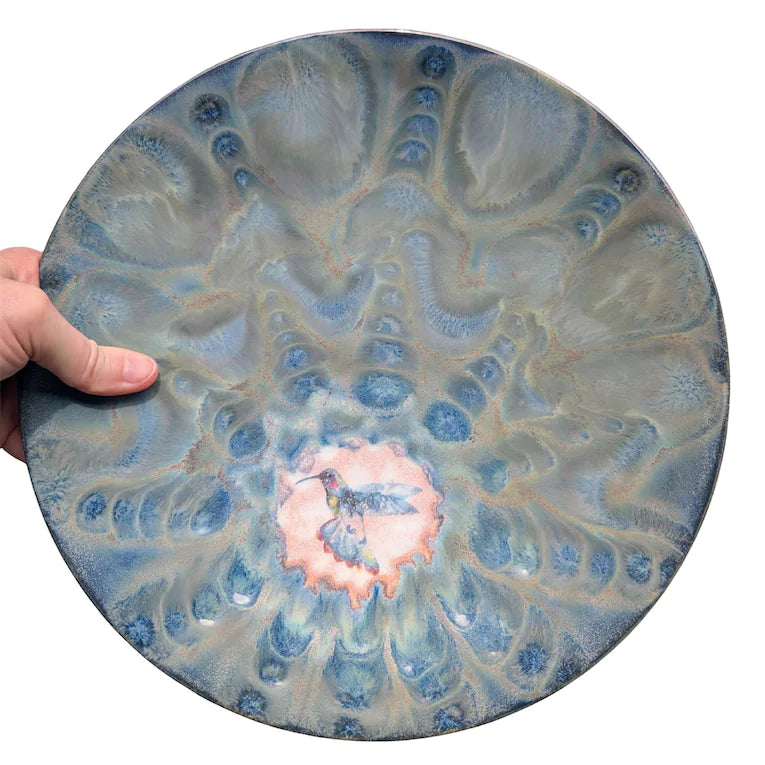 Hummingbird Dinner Plate, 10.5 inch