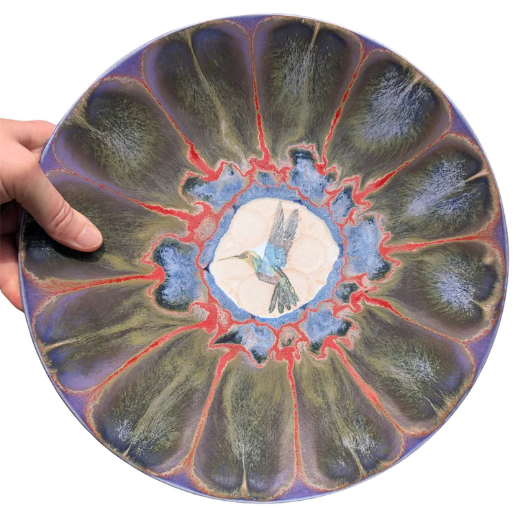 Hummingbird Dinner Plate, 10.5 inch