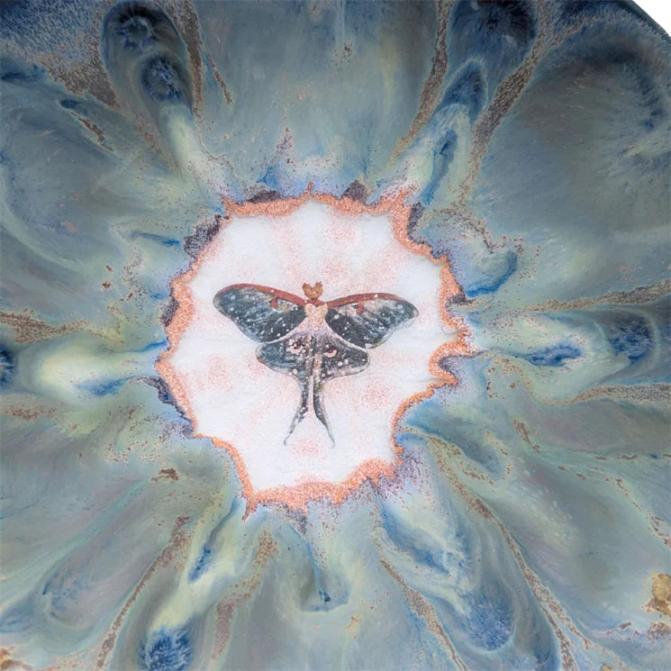 Luna Moth, Snack Plate, 6 inch