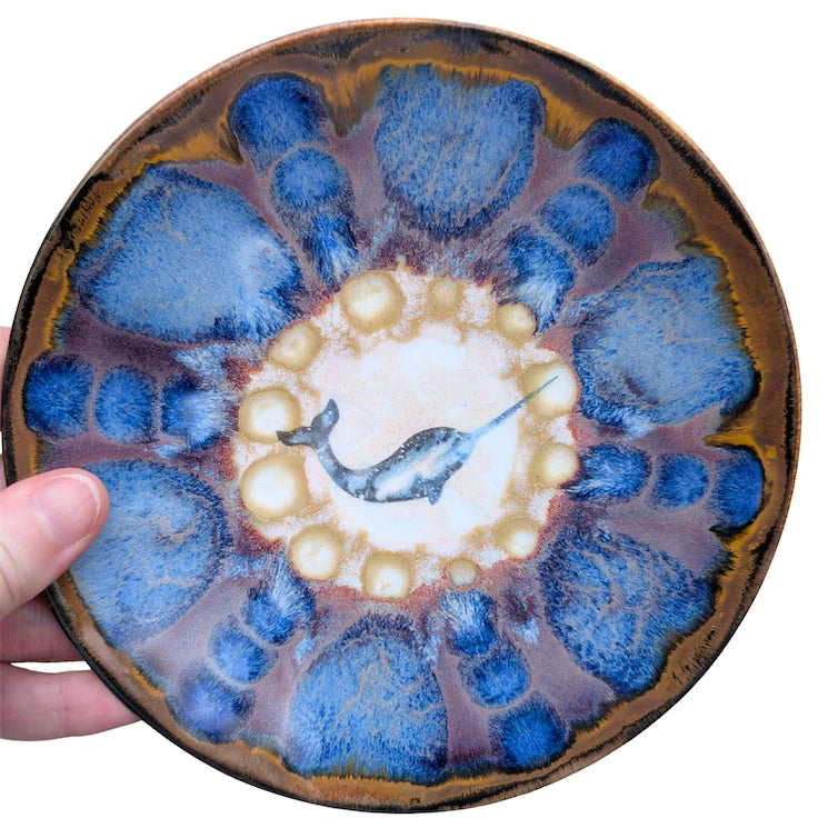 Narwhal, Snack Plate, 6 inch