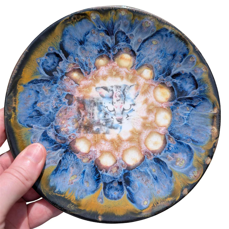 Ocelot Cat, Snack Plate, 6 inch