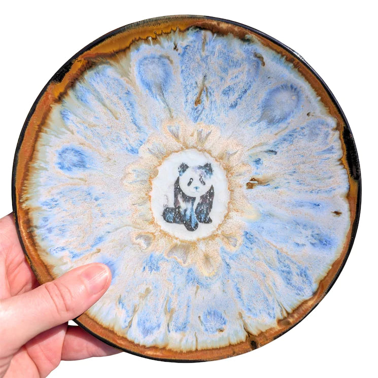Panda Bear, Snack Plate, 6 inch