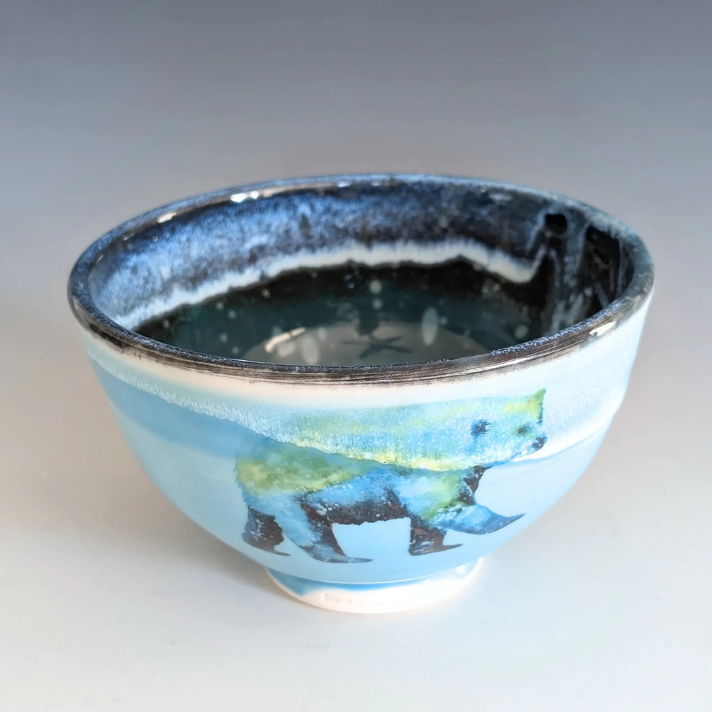 Porcelain Bowl - Polar Bear (Watercolor)