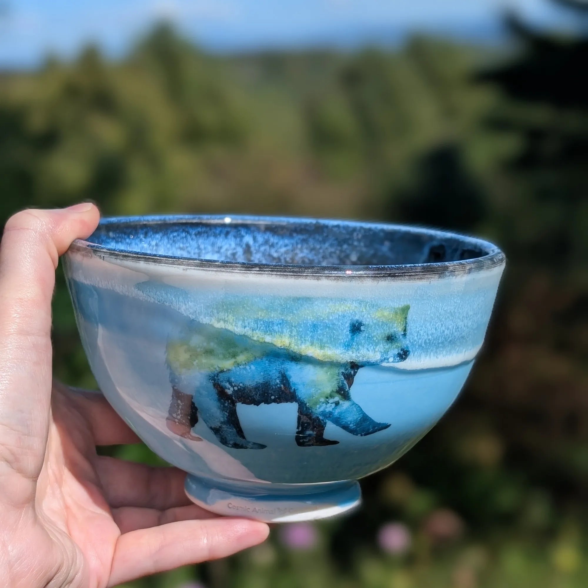 Porcelain Bowl - Polar Bear (Watercolor)