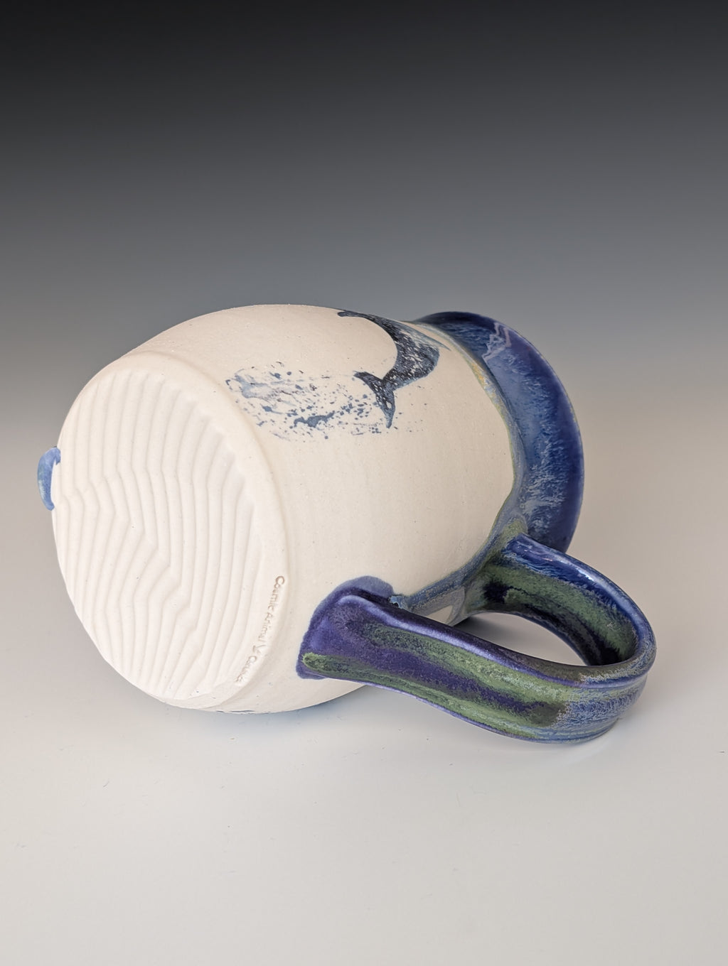 16oz Porcelain Mug - Dolphin (Watercolor)