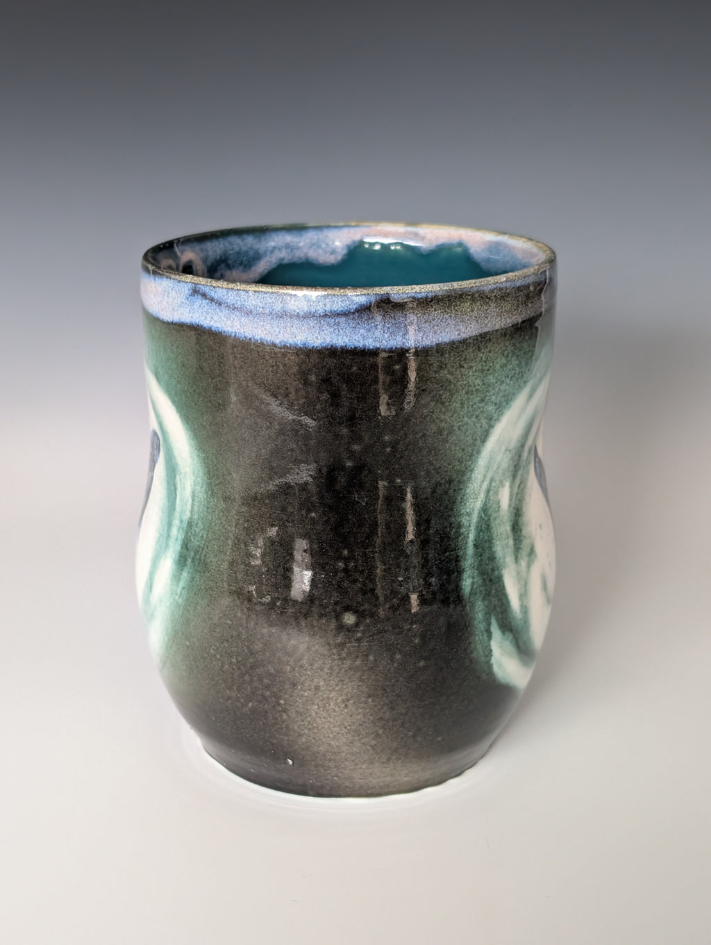 20oz Porcelain Mug - Cosmic Whale (Watercolor) l