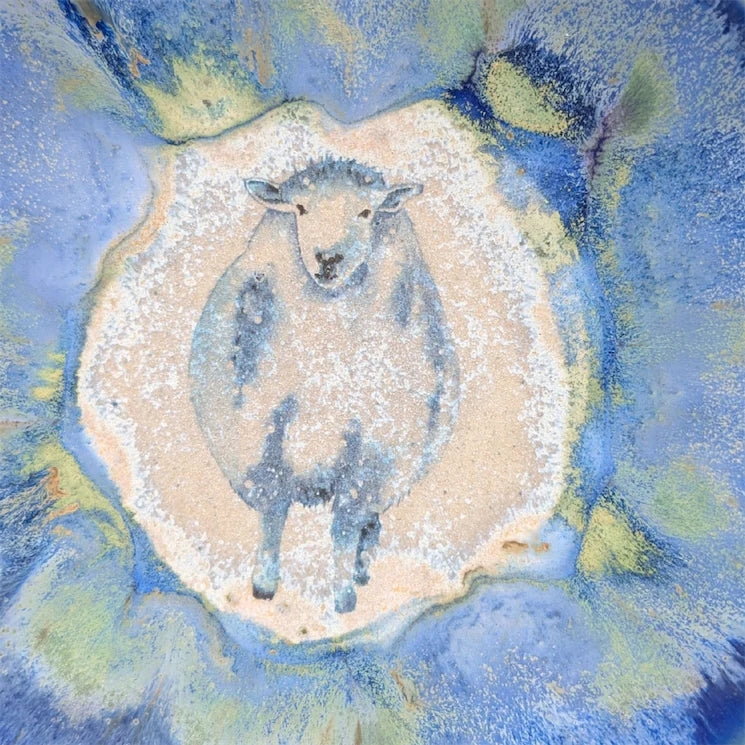Sheep, Snack Plate, 6 inch