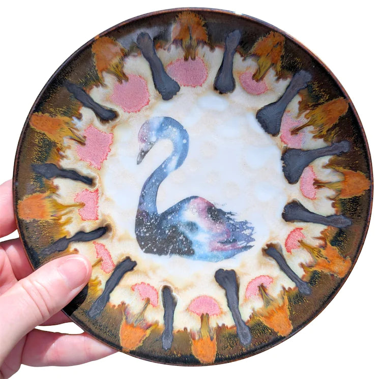 Swan, Snack Plate, 6 inch