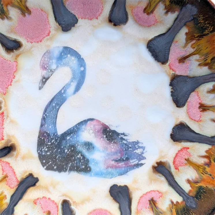 Swan, Snack Plate, 6 inch