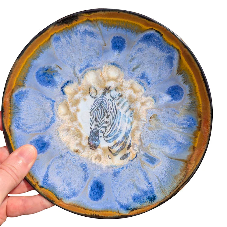 Zebra, Snack Plate, 6 inch