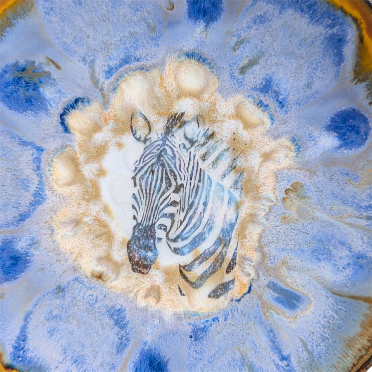 Zebra, Snack Plate, 6 inch